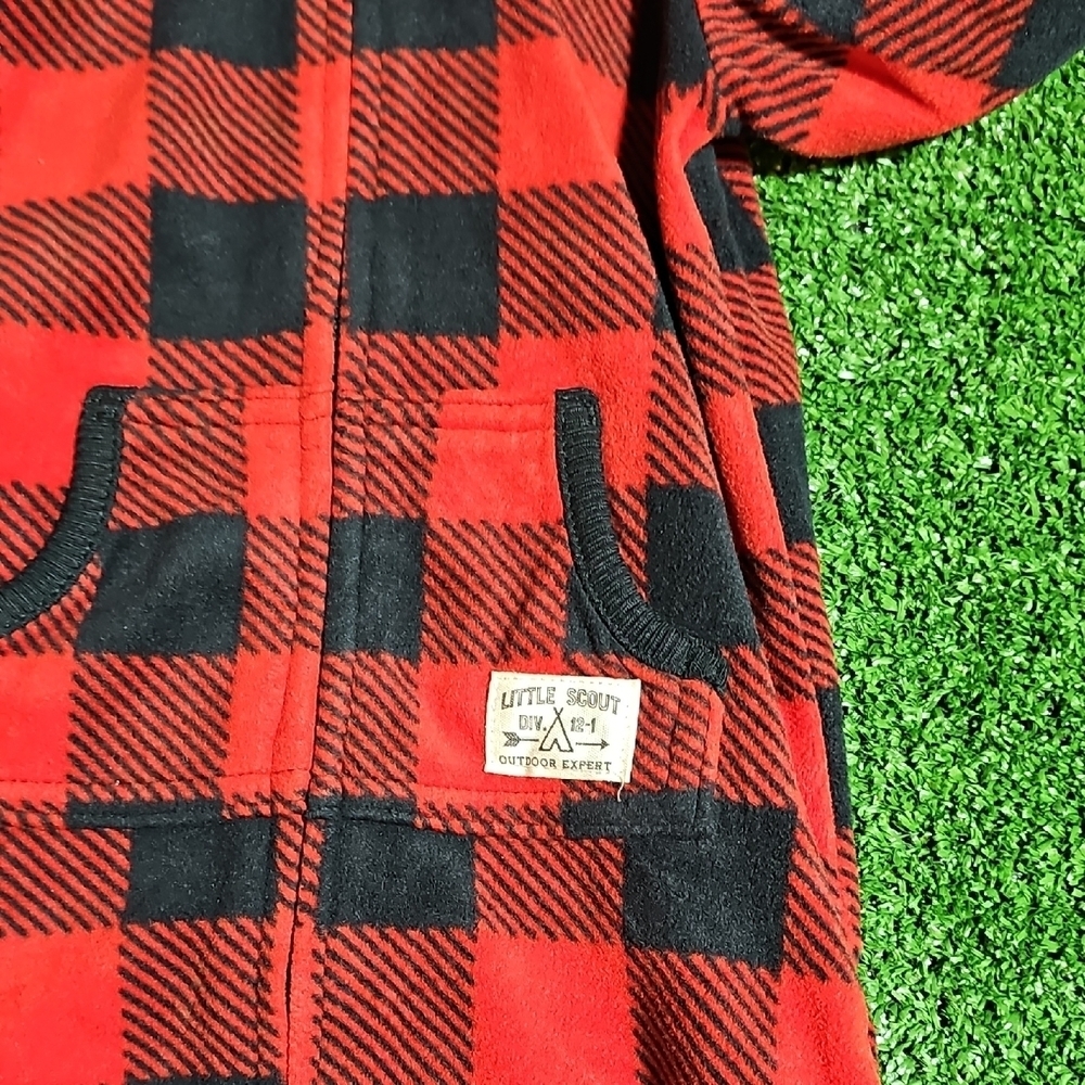 Carter's Red and Black Plaid One Piece - Picture 4 of 4